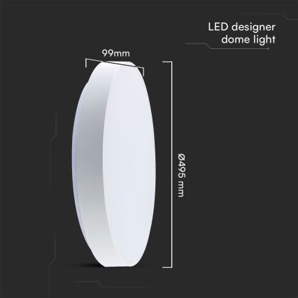 LED Hämardatav laevalgusti LED/60W/230V 3000-6500K 49,5 cm valge + kaugjuhtimispult