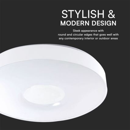 LED Hämardatav laevalgusti LED/60W/230V 3000-6500K 49,5 cm valge + kaugjuhtimispult