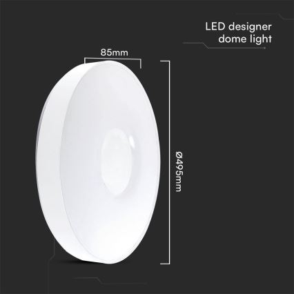 LED Hämardatav laevalgusti LED/60W/230V 3000-6500K 49,5 cm valge + kaugjuhtimispult
