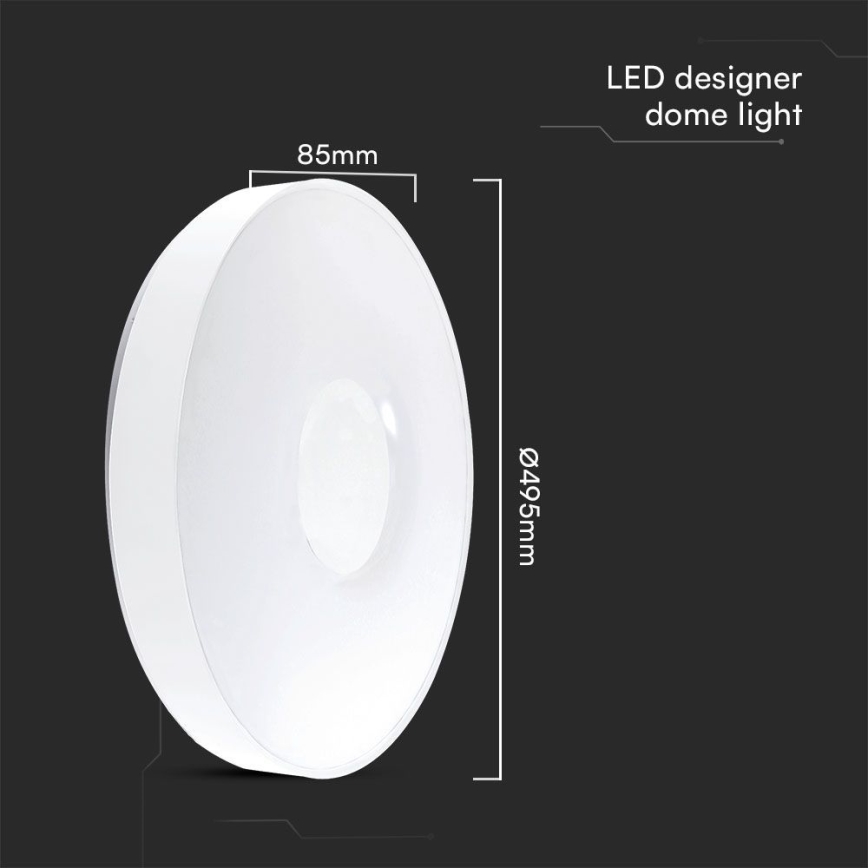 LED Hämardatav laevalgusti LED/60W/230V 3000-6500K 49,5 cm valge + kaugjuhtimispult