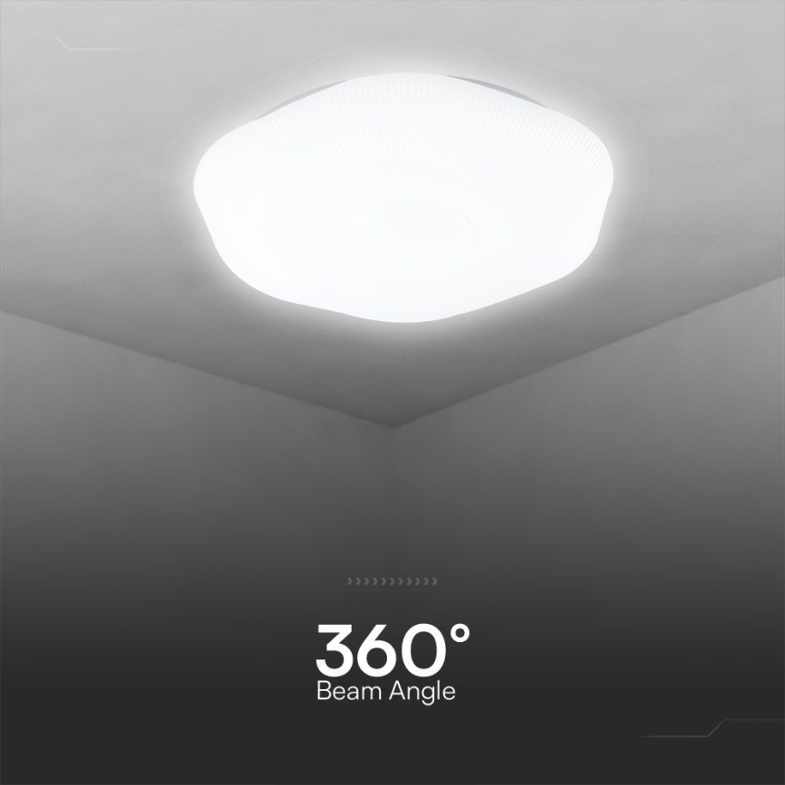 LED Hämardatav laevalgusti LED/60W/230V 3000-6500K 50 cm valge + kaugjuhtimispult
