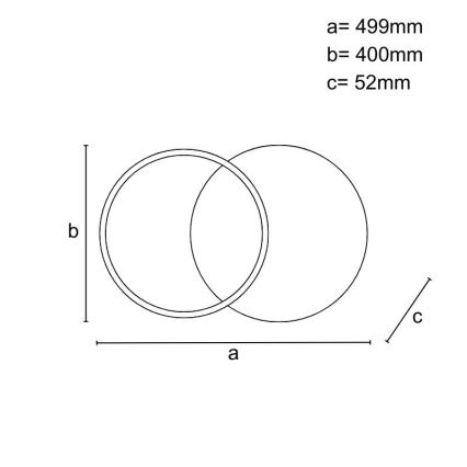 LED Hämardatav laevalgusti LED/60W/230V 3000-6500K + kaugjuhtimispult