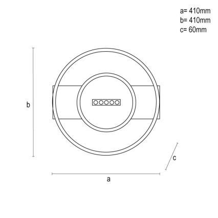 LED Hämardatav laevalgusti LED/60W/230V 3000-6500K + kaugjuhtimispult