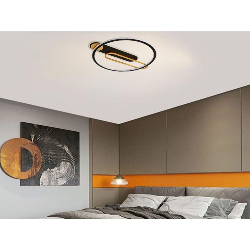 LED Hämardatav laevalgusti LED/60W/230V 3000-6500K must + kaugjuhtimispult