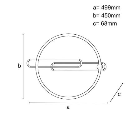 LED Hämardatav laevalgusti LED/60W/230V 3000-6500K must + kaugjuhtimispult