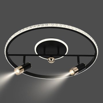 LED Hämardatav laevalgusti LED/60W/230V 3000-6500K must + kaugjuhtimispult