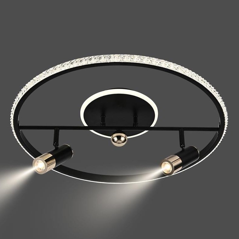 LED Hämardatav laevalgusti LED/60W/230V 3000-6500K must + kaugjuhtimispult