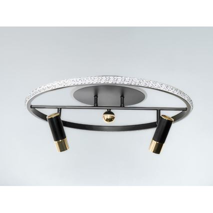 LED Hämardatav laevalgusti LED/60W/230V 3000-6500K must + kaugjuhtimispult