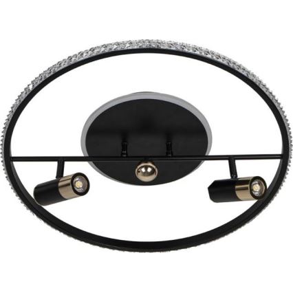LED Hämardatav laevalgusti LED/60W/230V 3000-6500K must + kaugjuhtimispult