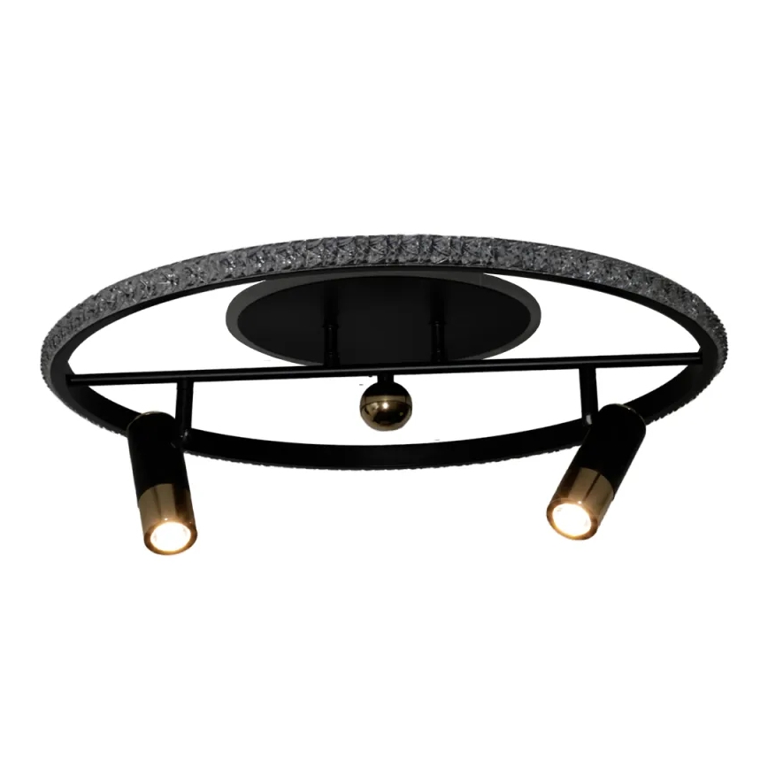 LED Hämardatav laevalgusti LED/60W/230V 3000-6500K must + kaugjuhtimispult