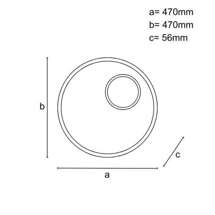 LED Hämardatav laevalgusti LED/65W/230V 3000-6500K pruun + kaugjuhtimispult