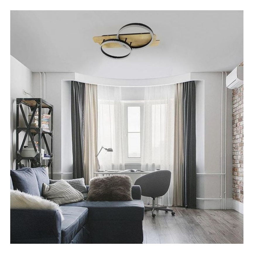 LED Hämardatav laevalgusti LED/70W/230V 3000-6500K tamm + kaugjuhtimispult