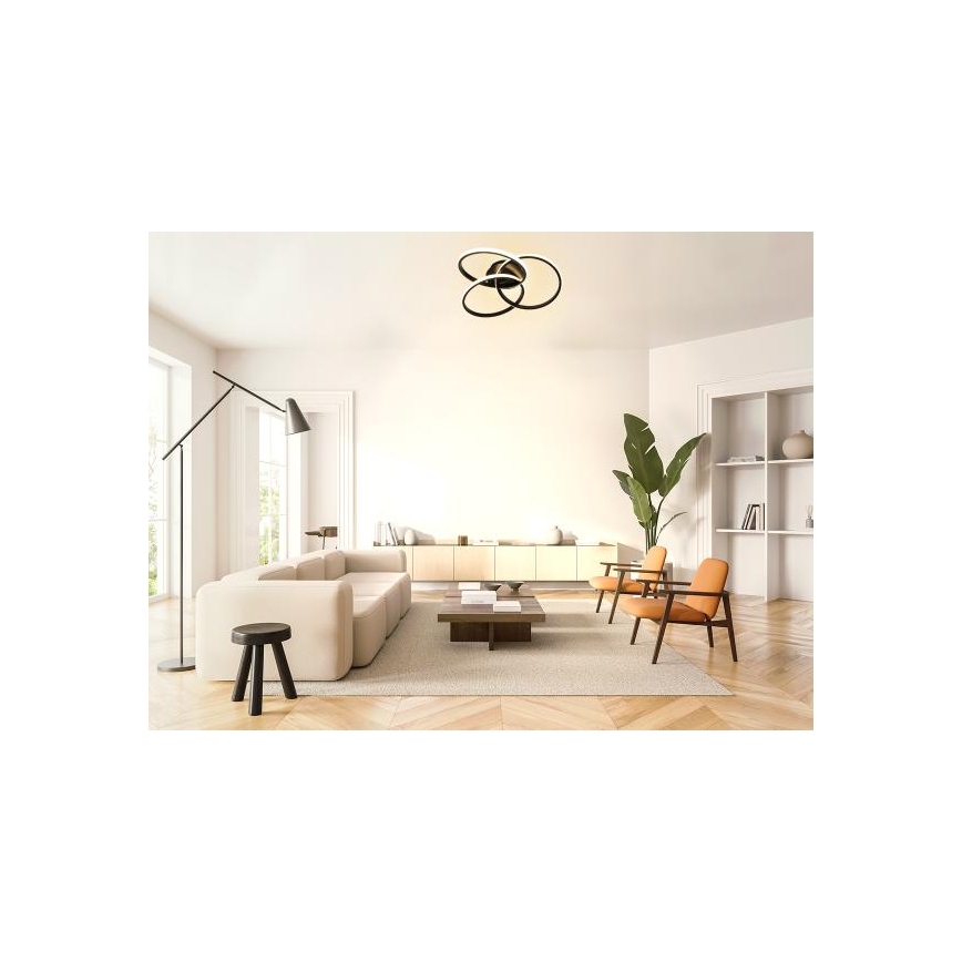 LED Hämardatav laevalgusti LED/70W/230V 3000-6500K must + kaugjuhtimispult
