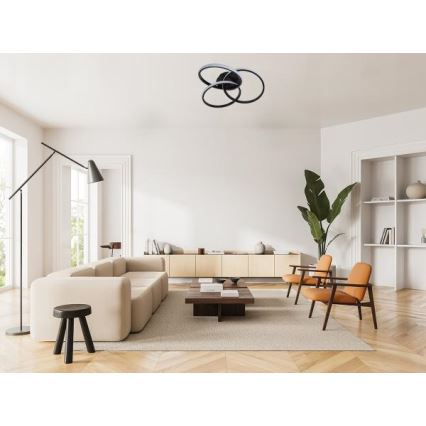 LED Hämardatav laevalgusti LED/70W/230V 3000-6500K must + kaugjuhtimispult