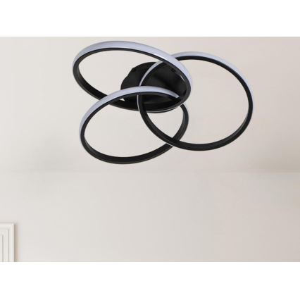 LED Hämardatav laevalgusti LED/70W/230V 3000-6500K must + kaugjuhtimispult