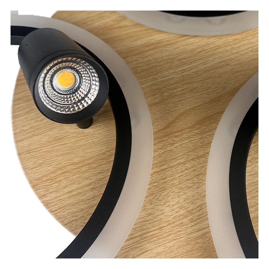 LED Hämardatav laevalgusti LED/70W/230V 3000-6500K must/pruun + kaugjuhtimispult