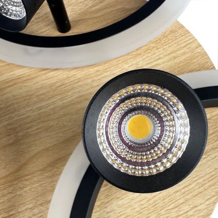 LED Hämardatav laevalgusti LED/70W/230V 3000-6500K must/pruun + kaugjuhtimispult