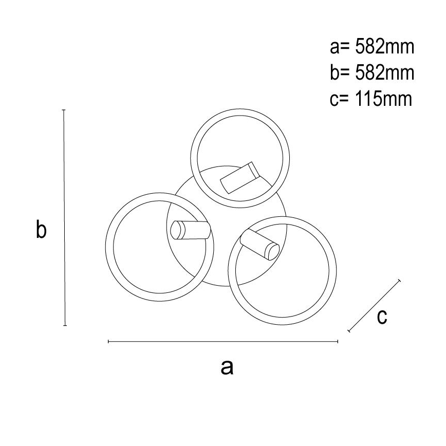 LED Hämardatav laevalgusti LED/70W/230V 3000-6500K must/pruun + kaugjuhtimispult
