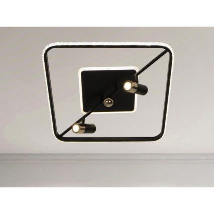 LED Hämardatav laevalgusti LED/70W/230V 3000-6500K must + kaugjuhtimispult