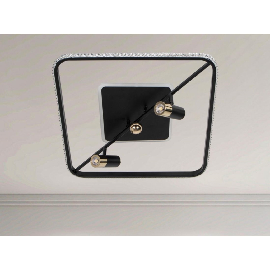 LED Hämardatav laevalgusti LED/70W/230V 3000-6500K must + kaugjuhtimispult