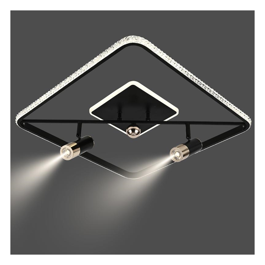 LED Hämardatav laevalgusti LED/70W/230V 3000-6500K must + kaugjuhtimispult
