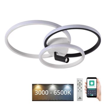LED Hämardatav laevalgusti LED/70W/230V 3000-6500K valge/must + kaugjuhtimispult