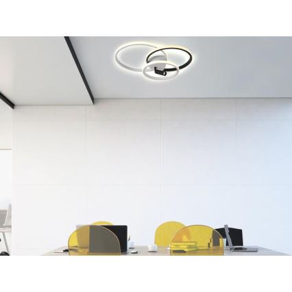 LED Hämardatav laevalgusti LED/70W/230V 3000-6500K valge/must + kaugjuhtimispult