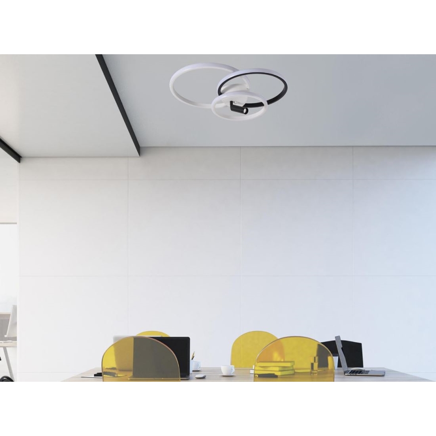 LED Hämardatav laevalgusti LED/70W/230V 3000-6500K valge/must + kaugjuhtimispult