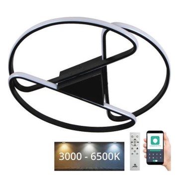 LED Hämardatav laevalgusti LED/75W/230V 3000-6500K must + kaugjuhtimispult