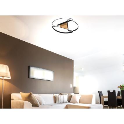 LED Hämardatav laevalgusti LED/75W/230V 3000-6500K pruun/must + kaugjuhtimispult