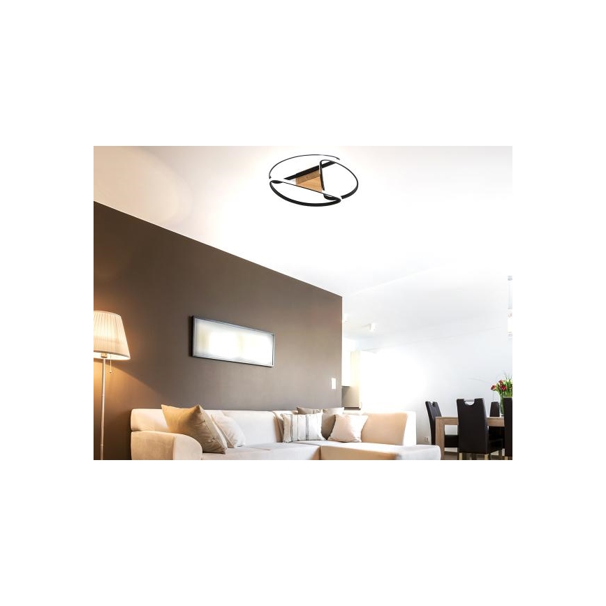 LED Hämardatav laevalgusti LED/75W/230V 3000-6500K pruun/must + kaugjuhtimispult