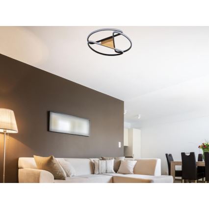 LED Hämardatav laevalgusti LED/75W/230V 3000-6500K pruun/must + kaugjuhtimispult