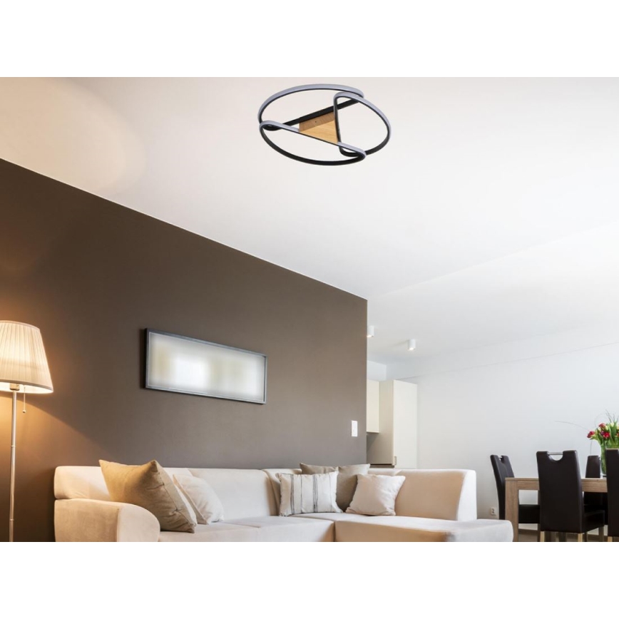 LED Hämardatav laevalgusti LED/75W/230V 3000-6500K pruun/must + kaugjuhtimispult