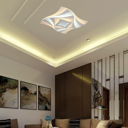 LED Hämardatav laevalgusti LED/75W/230V 3000-6500K 49,5x49,5 cm + kaugjuhtimispult