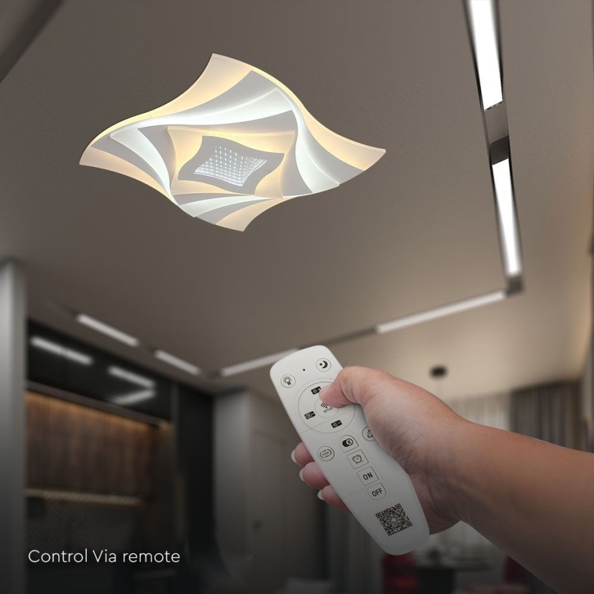 LED Hämardatav laevalgusti LED/75W/230V 3000-6500K 49,5x49,5 cm + kaugjuhtimispult