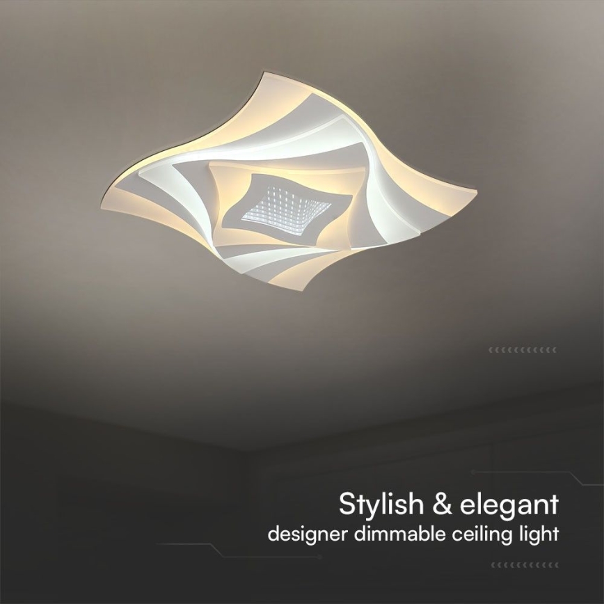 LED Hämardatav laevalgusti LED/75W/230V 3000-6500K 49,5x49,5 cm + kaugjuhtimispult
