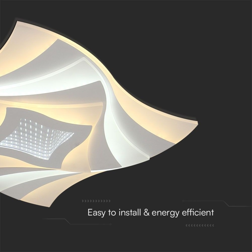 LED Hämardatav laevalgusti LED/75W/230V 3000-6500K 49,5x49,5 cm + kaugjuhtimispult