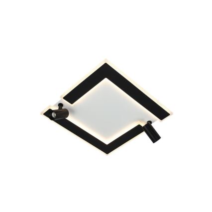 LED Hämardatav laevalgusti LED/80W/230V 3000-6500K must + kaugjuhtimispult