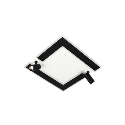 LED Hämardatav laevalgusti LED/80W/230V 3000-6500K must + kaugjuhtimispult
