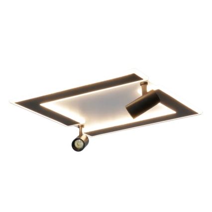LED Hämardatav laevalgusti LED/80W/230V 3000-6500K must + kaugjuhtimispult