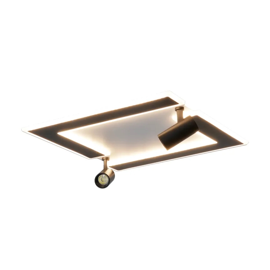 LED Hämardatav laevalgusti LED/80W/230V 3000-6500K must + kaugjuhtimispult
