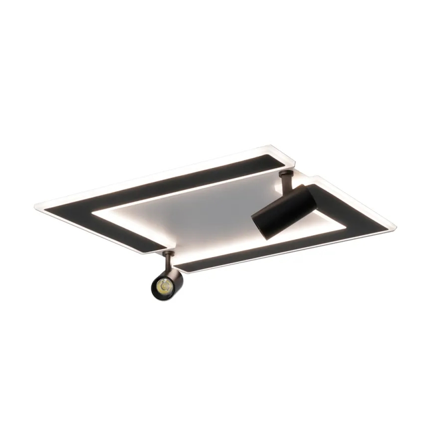 LED Hämardatav laevalgusti LED/80W/230V 3000-6500K must + kaugjuhtimispult