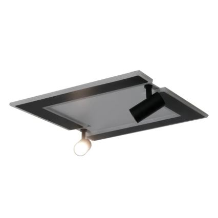 LED Hämardatav laevalgusti LED/80W/230V 3000-6500K must + kaugjuhtimispult