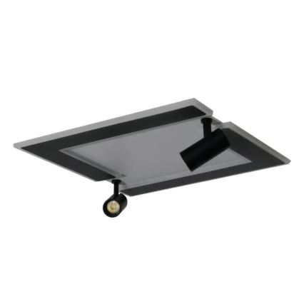 LED Hämardatav laevalgusti LED/80W/230V 3000-6500K must + kaugjuhtimispult