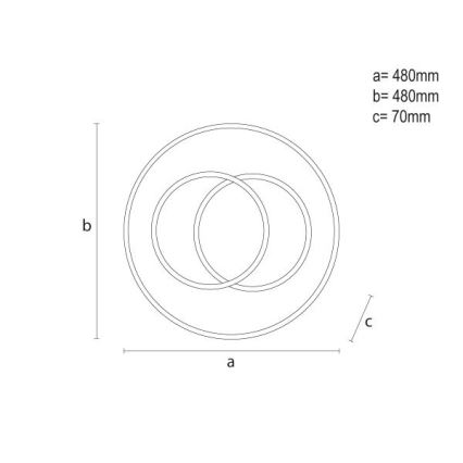 LED Hämardatav laevalgusti LED/85W/230V 3000-6500K + kaugjuhtimispult