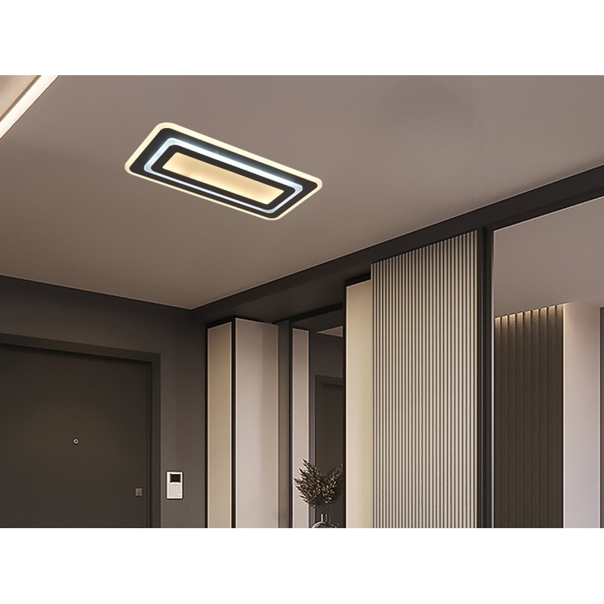 LED-hämardatav laelamp LED/85W/230V 3000-6500K must + kaugjuhtimispult