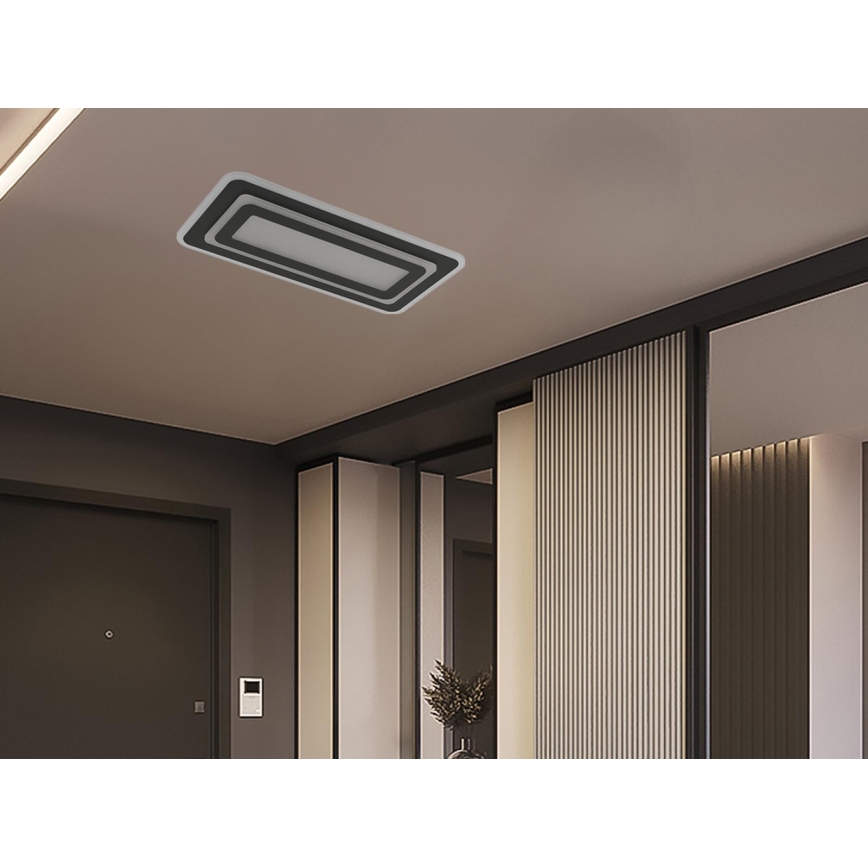 LED-hämardatav laelamp LED/85W/230V 3000-6500K must + kaugjuhtimispult