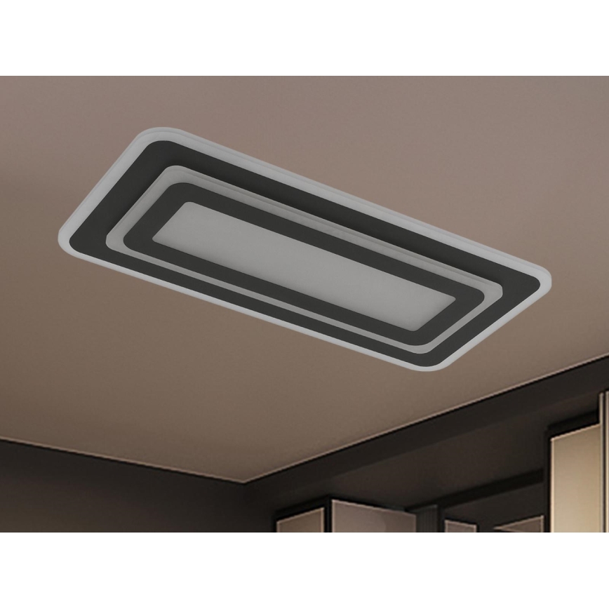 LED-hämardatav laelamp LED/85W/230V 3000-6500K must + kaugjuhtimispult