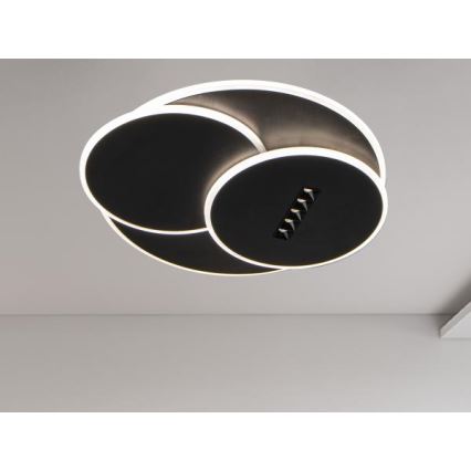 LED Hämardatav laevalgusti LED/90W/230V 3000-6500K must + kaugjuhtimispult