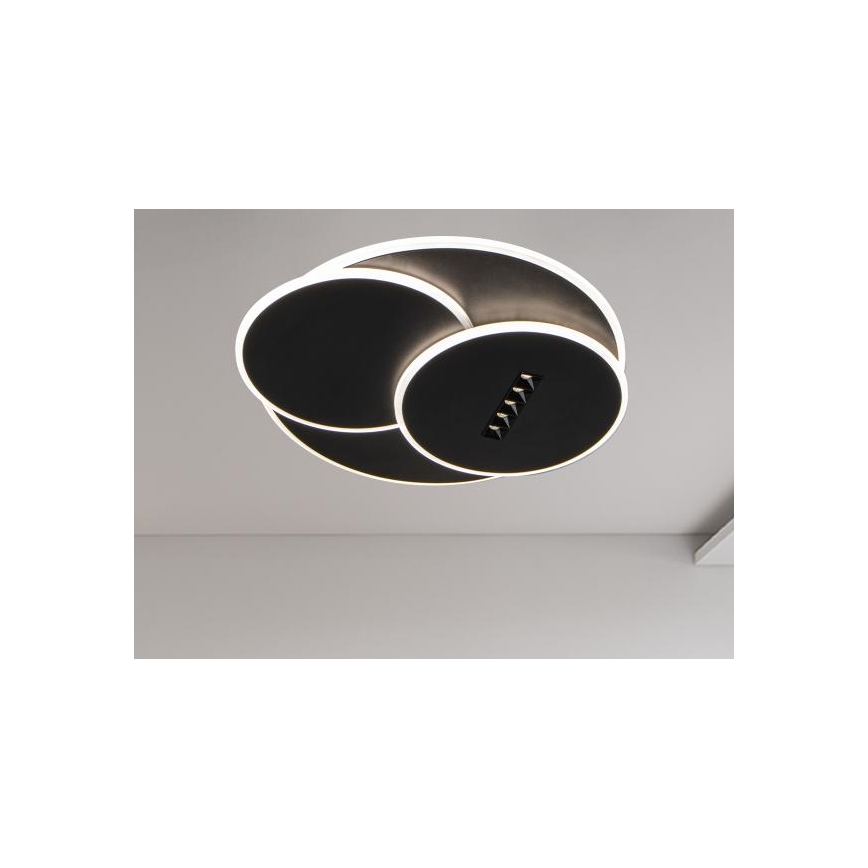 LED Hämardatav laevalgusti LED/90W/230V 3000-6500K must + kaugjuhtimispult